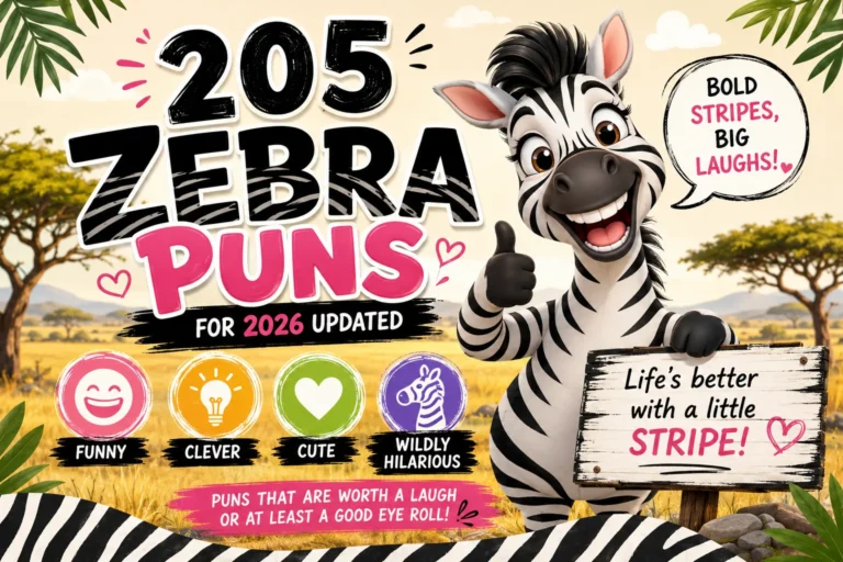 205 Zebra Puns
