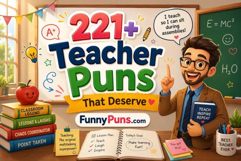 221+ Teacher Puns That Deserve