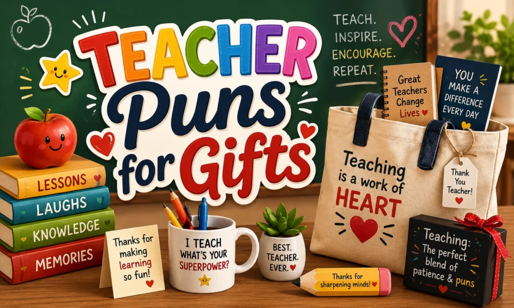 Teacher Puns Gift