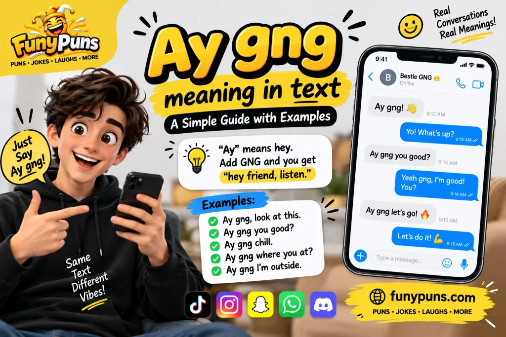 Ay gng meaning in text