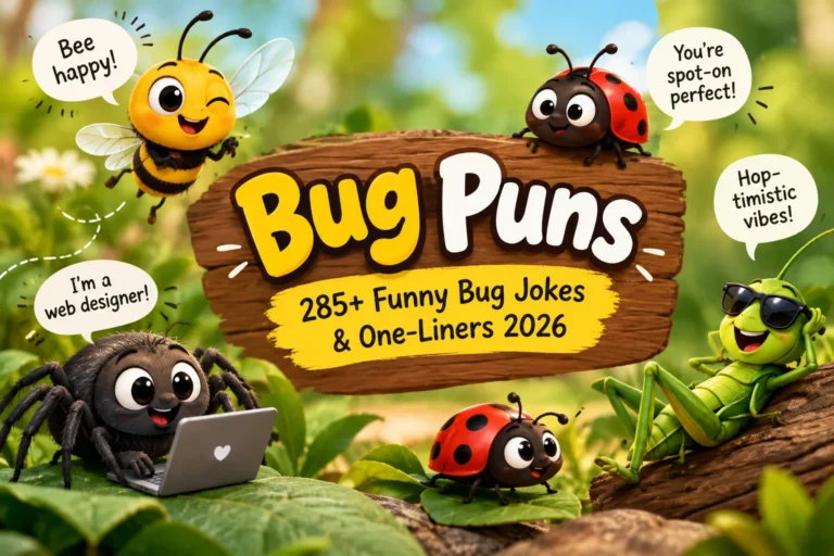 Bug Puns 285+ Funny Bug Jokes & One-Liners 2026