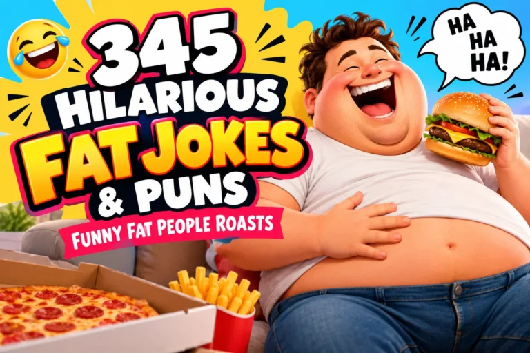 345 Hilarious Fat Jokes & Puns Funny Fat People Roasts